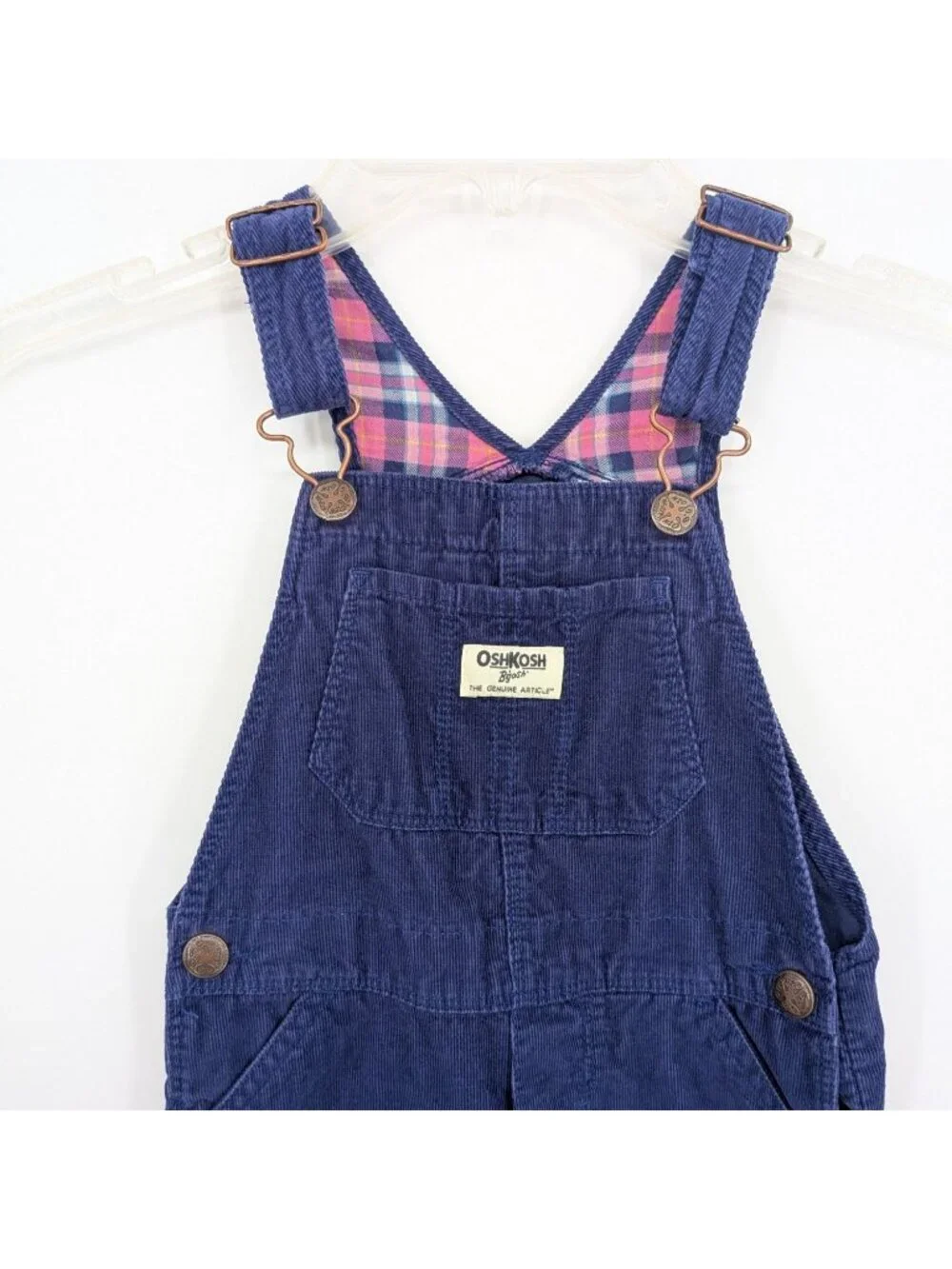 OshKosh Bgosh Corduroy Overalls Adjustable Bib Heritage Country School Kids 4T